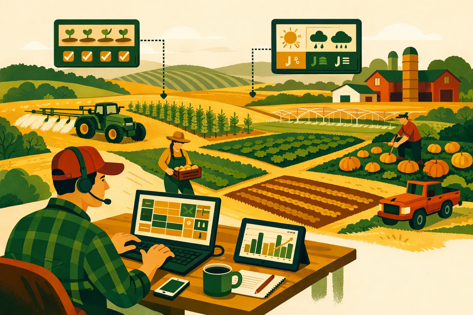 Crop Management Software for Diversified Farms: A Field-by-Field Setup